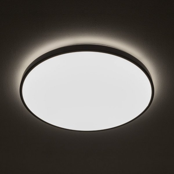 NOWODVORSKI PLAFON AGNES ROUND LED PRO 32W 3000K OKRĄGŁY CZARNY IP44 HERMETYCZNY