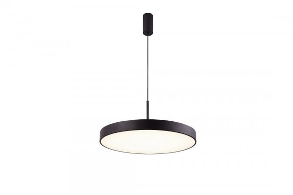 AZZARDO MARCELLO PENDANT 60 CCT AZ5091 LAMPA WISZĄCA CZARNA OKRĄGŁA LED Z PILOTEM STEROWANIA