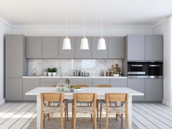 LAMPA WISZĄCA METALOWA NAD STÓŁ EMIBIG BOLERO 3 WHITE