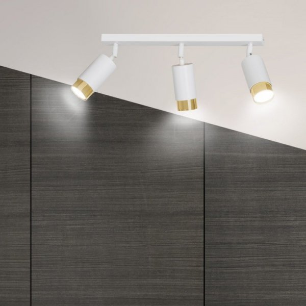 KIINKIET SPOT REGULOWANY REFLEKTOR EMIBIG HIRO 3 WH/GOLD