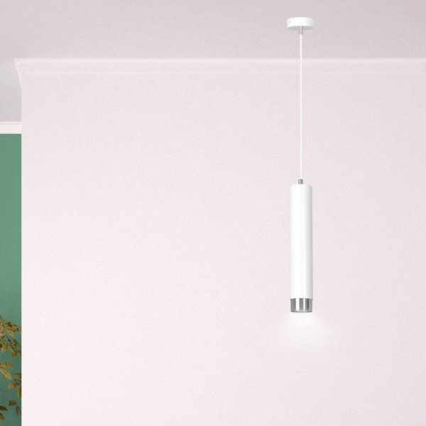 LAMPA WISZĄCA NAD STÓŁ DO KUCHNI JADALNI TUBA EMIBIG KIBO 1 WH/CHROME