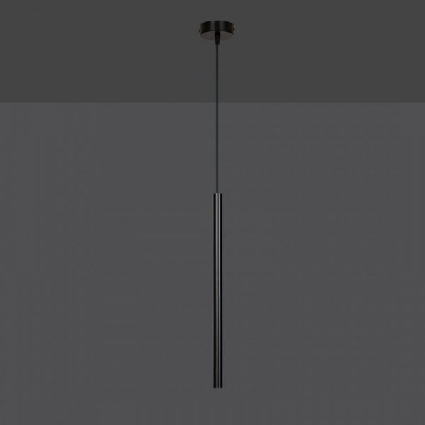 LAMPA WISZĄCA TUBA NAD STÓŁ BAR WYSPĘ DO KUCHNI JADALNI EMIBIG SELTER 1 BLACK