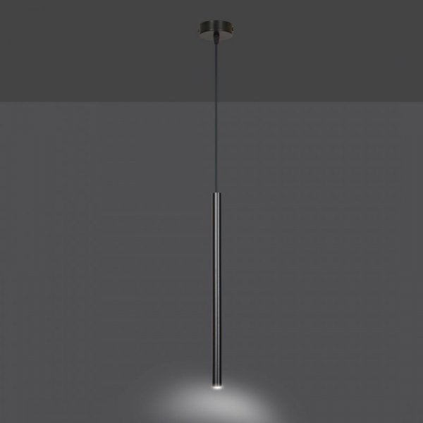 LAMPA WISZĄCA TUBA NAD STÓŁ BAR WYSPĘ DO KUCHNI JADALNI EMIBIG SELTER 1 BLACK