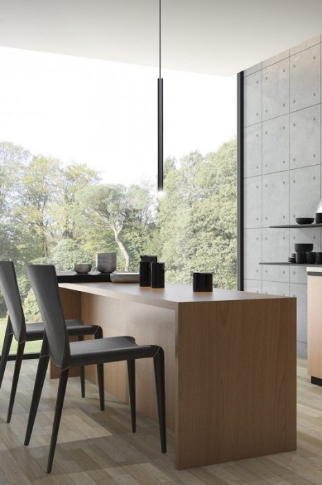 LAMPA WISZĄCA TUBA NAD STÓŁ BAR WYSPĘ DO KUCHNI JADALNI EMIBIG SELTER 1 BLACK