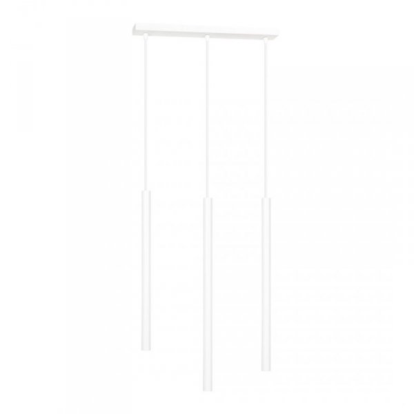 LAMPA WISZĄCA TUBA NAD STÓŁ BAR WYSPĘ DO KUCHNI JADALNI EMIBIG SELTER 3 WHITE