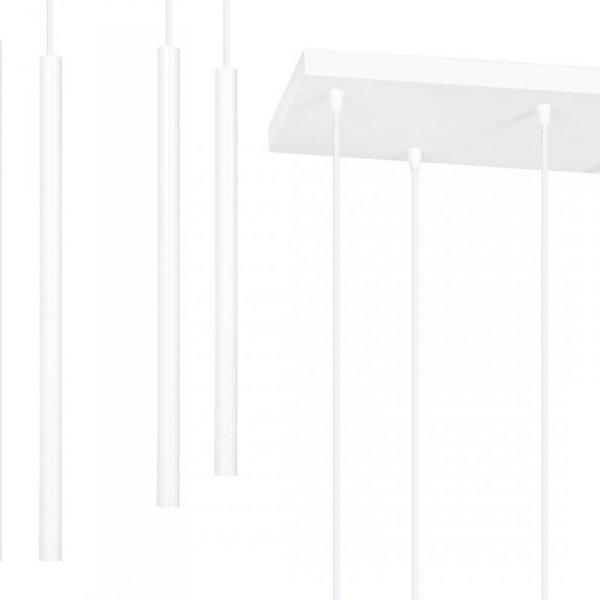 LAMPA WISZĄCA TUBA NAD STÓŁ BAR WYSPĘ DO KUCHNI JADALNI EMIBIG SELTER 6 WHITE