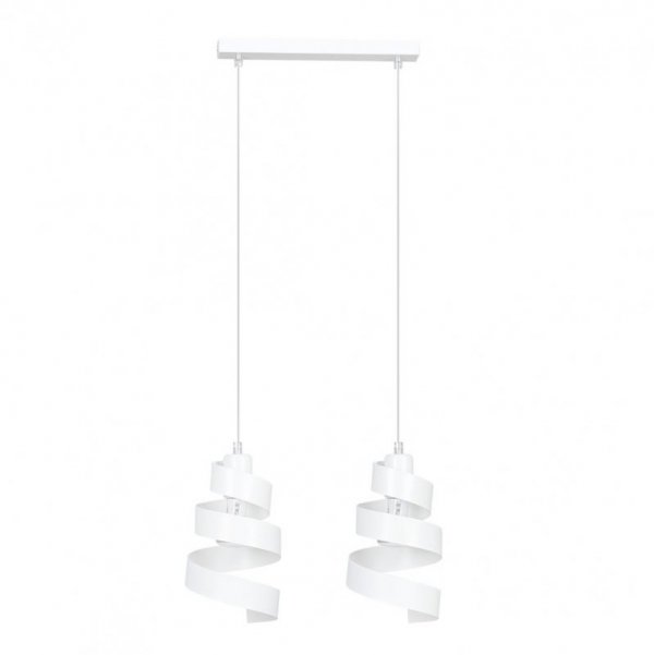 LAMPA WISZĄCA DEKORACYJNA NAD STÓŁ SPIRALA EMIBIG SAGA 2 WHITE