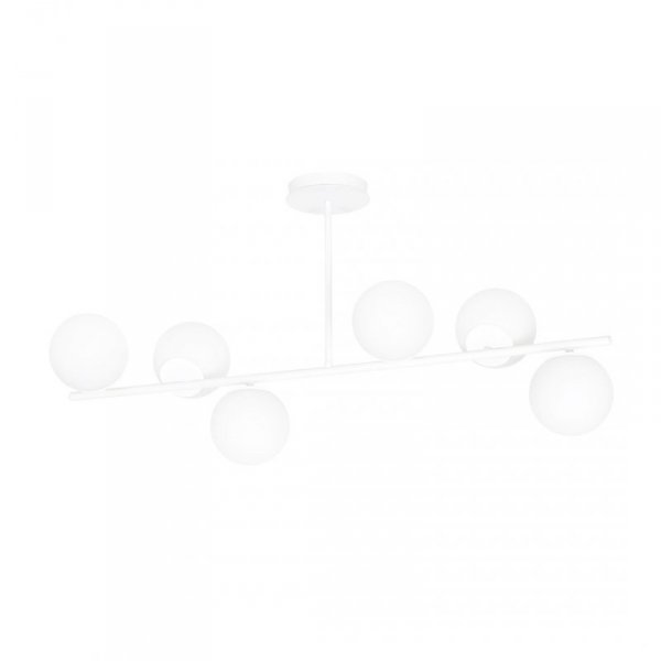 LAMPA WISZĄCA SUFITOWA BIAŁE KULE EMIBIG BIOR 6 WHITE