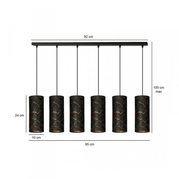 EMIBIG KARLI 6 BL MARBEL BLACK