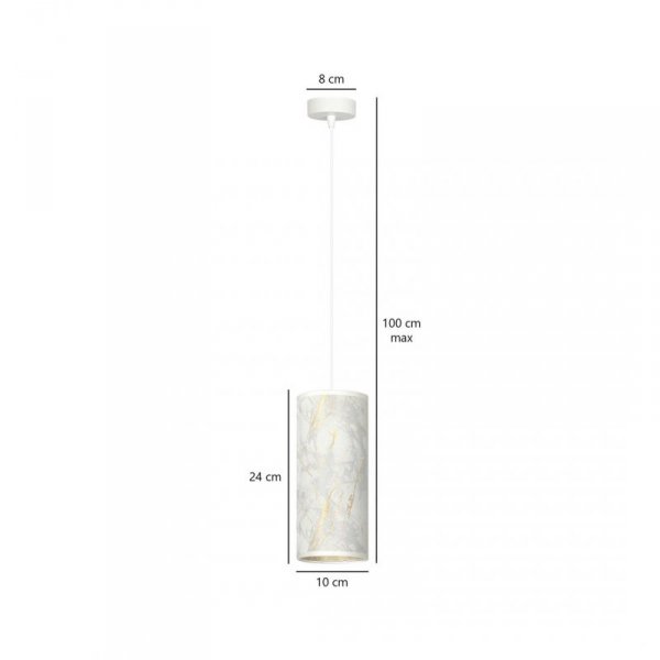 EMIBIG KARLI 1 WH MARBEL WHITE
