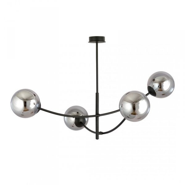 LAMPA WISZĄCA NOWOCZESNA KULE SZKLANE EMIBIG HUNTER 4 BLACK/GRAFIT