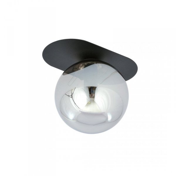 LAMPA SUFITOWA NOWOCZESNA PLAFON KULE SZKLANE EMIBIG PLAZA 1 BLACK/GRAFIT