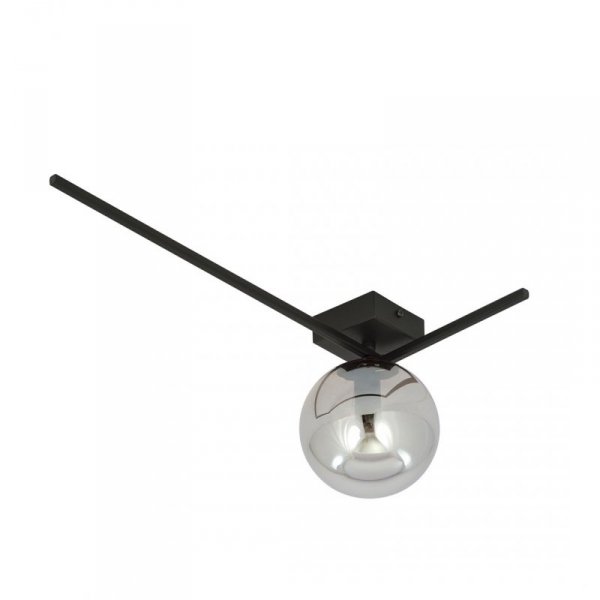 LAMPA SUFITOWA PLAFON CZARNY KLOSZ KULA EMIBIG IMAGO 1F BLACK/GRAFIT