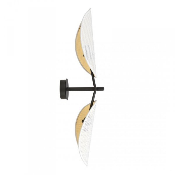 KINKIET CZARNY DEKORACYJNY EMIBIG VENE K2 WHITE/GOLD