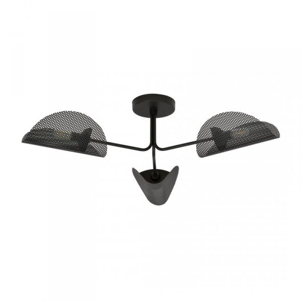 LAMPA SUFITOWA DO POKOJU SYPIALNI DEKORACYJNA EMIBIG GOMEZ 3 BLACK