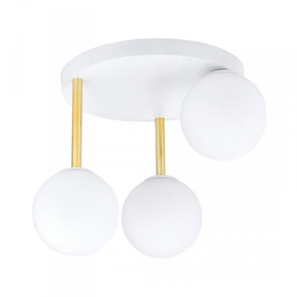 LAMPA SUFITOWA NOWOCZESNA KULE SZKLANE EMIBIG DOLCE 4 WH OPAL