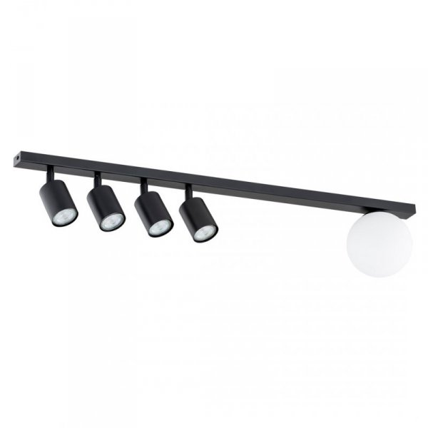 LAMPA SUFITOWA REFLEKTORKI LISTWA EMIBIG BASTER 5 BLACK oprawa oświetleniowa