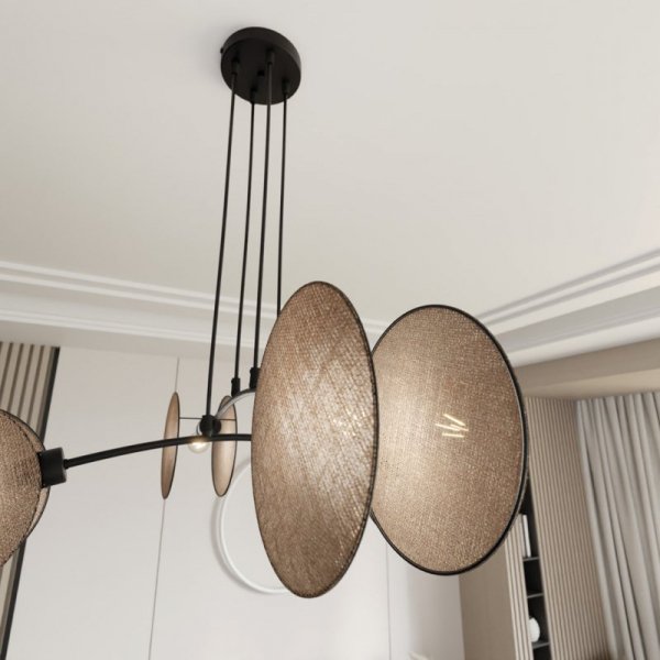 NOWOCZESNA LAMPA DEKORACYJNA EMIBIG MOTIF 4 NATURAL oprawa oświetleniowa