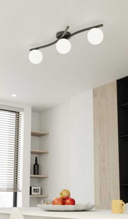 EMIBIG LAMPA SUFITOWA PLAFN KULE OPUS 3 BL OPAL oprawa oświetleniowa