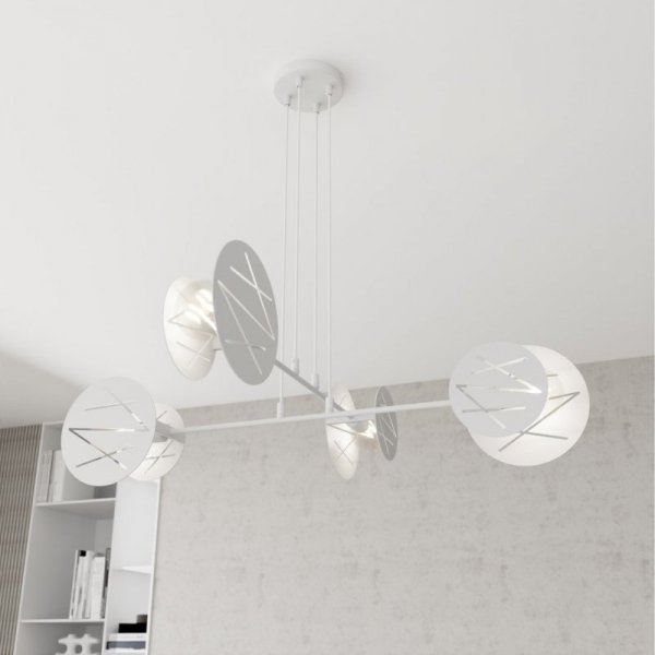 LAMPA WISZĄCA NOWOCZESNA EMIBIG XOTIC 4 WH oprawa oświetleniowa