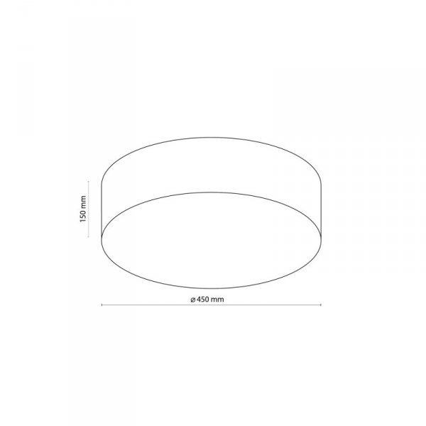 TK LIGHTING RONDO WHITE 1086 LAMPA SUFITOWA PLAFON BIAŁY 45CM
