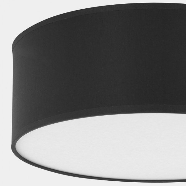 TK LIGHTING RONDO BLACK 1088 LAMPA SUFITOWA PLAFON CZARNY ABAŻUR 45CM