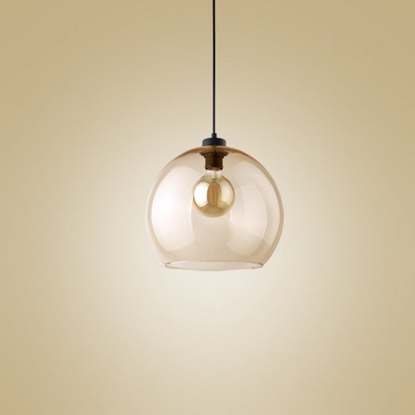 TK LIGHTING CUBUS LAMPA WISZĄCA 1 PŁ BURSZTYN