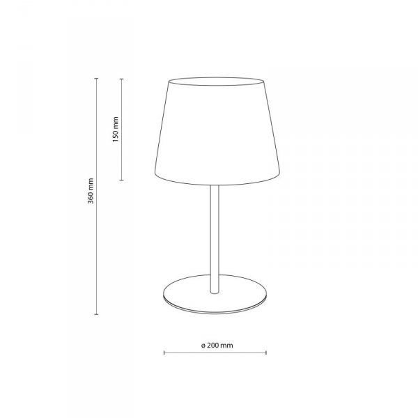 TK LIGHTING MAJA BLACK 2936 LAMPKA NOCNA CZARNA Z CZARNYM ABAŻUREM