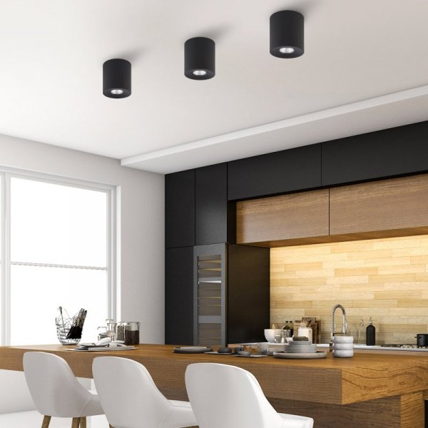 TK LIGHTING ORION BLACK LAMPA SUFITOWA 1 PŁ