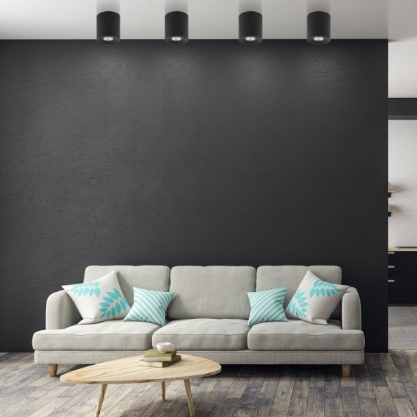 TK LIGHTING ORION BLACK LAMPA SUFITOWA 1 PŁ