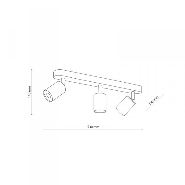 TK LIGHTING TOP WOOD BLACK LAMPA SUFITOWA 3 PŁ