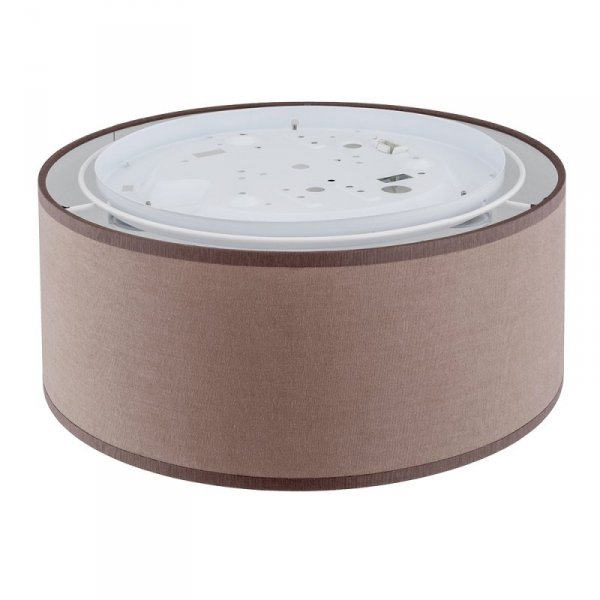 TK LIGHTING RONDO CAPPUCCINO 3336 LAMPA SUFITOWA PLAFON BRĄZOWY ABAŻUR 30CM