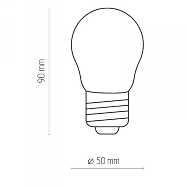 TK LIGHTING ŻARÓWKA P 45 2W MLECZNA GIRLANDA
