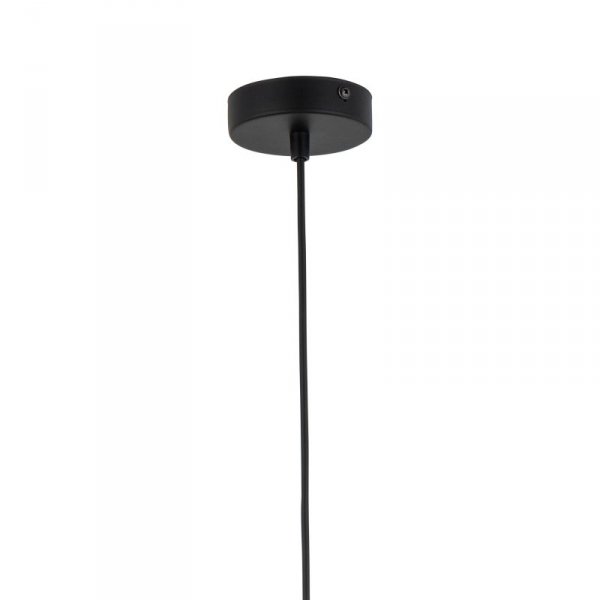 TK LIGHTING CHICAGO LINEN 3989 LAMPA SUFITOWA ŻYRANDOL CZARNY Z LNIANYMI ABAŻURAMI NATURAL EKO