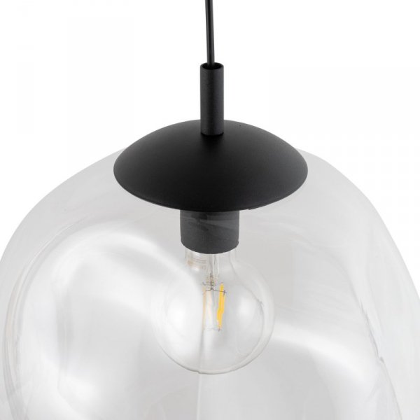TK LIGHTING SOL TRANSPARENT 4262 LAMPA WISZĄCA KLOSZ NIEREGULARNY KSZTAŁT