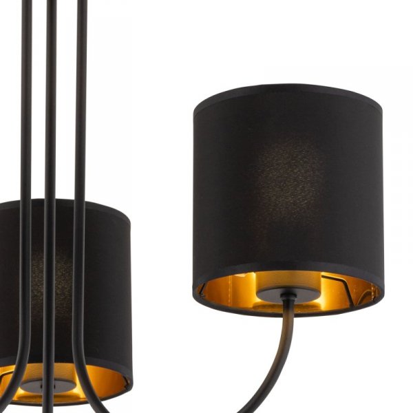 TK LIGHTING TORENS BLACK LAMPA SUFITOWA 3 PŁ