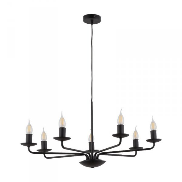 TK LIGHTING LIMAL 4613 LAMPA WISZĄCA ŻYRANDOL ŚWIECZNIKOWY CZARNY KLASYCZNY