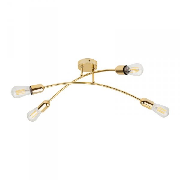 TK LIGHTING HELIX  GOLD LAMPA SUFITOWA 4 PŁ