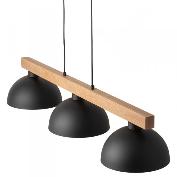 TK LIGHTING OSLO BLACK 4710 LAMPA WISZĄCA DREWNIANA CZARNA W STYLU INDUSTRIALNYM LOFT