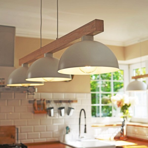 TK LIGHTING OSLO WHITE4712 LAMPA WISZĄCA BIAŁA Z DREWNEM NAD STÓŁ W STYLU SKANDYNAWSKIM