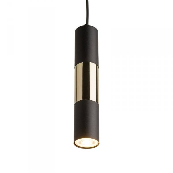 TK LIGHTING VIVIEN BLACK/GOLD 4756 LAMPA WISZĄCA CZARNO ZŁOTA TUBA NAD STÓŁ