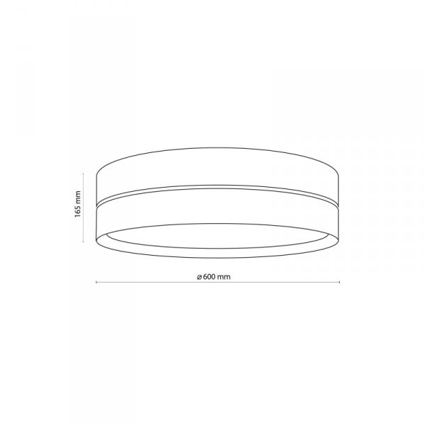 TK LIGHTING HILTON WHITE/GOLD 4773 LAMPA SUFITOWA PLAFON BIAŁO ZŁOTY ABAŻUR DUŻY 60CM