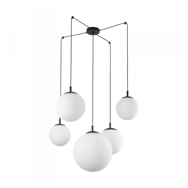 TK LIGHTING LAMPA ESME WHITE LAMPA WISZĄCA 5 PAJĄK