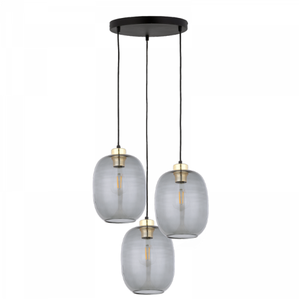TK LIGHTING DELTA LAMPA WISZĄCA 3 PŁ KOŁO