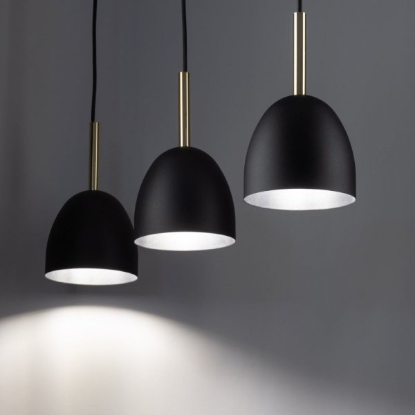 TK LIGHTING NORD BLACK 4871 LAMPA WISZĄCA CZARNA NAD STÓŁ METALOWA ZE ZŁOTYM