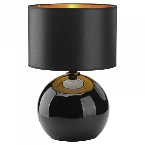 TK LIGHTING PALLA BLACK/GOLD 5091 LAMPKA NOCNA STOŁOWA CZARNO ZŁOTA SZKLANA