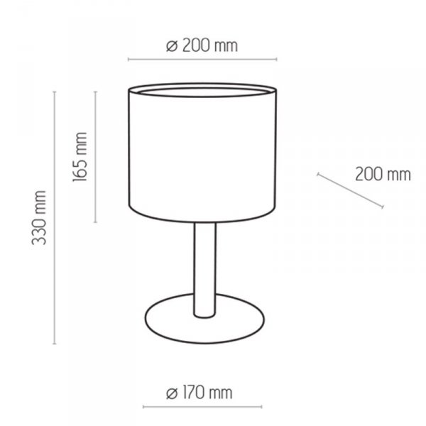 TK LIGHTING DEVA WHITE LAMPKA.NOCNA 