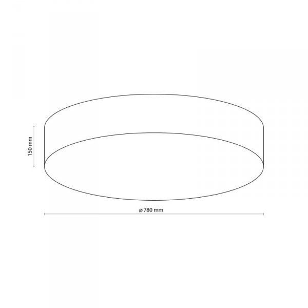 TK LIGHTING RONDO LINEN 5638 LAMPA SUFITOWA FLAFON DUŻY ABAŻUR LNIANY NATURAL EKO