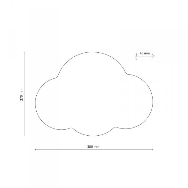 TK LIGHTING LAMPA CLOUD BEIGE KINKIET 2