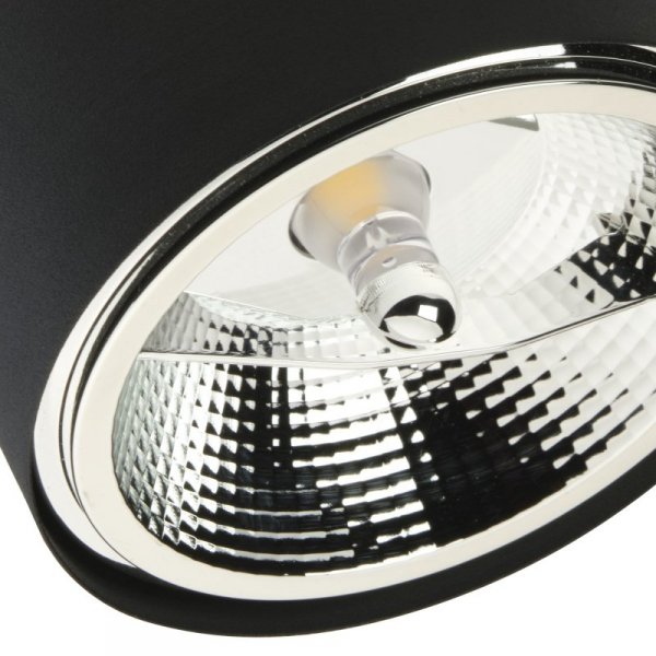 TK LIGHTING ALTEA BLACK LAMPA SUFITOWA 1 PŁ + ŻARÓWKA